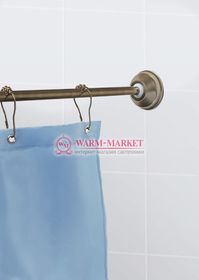 Г-образный карниз для ванны серия Comfort цвет бронза.