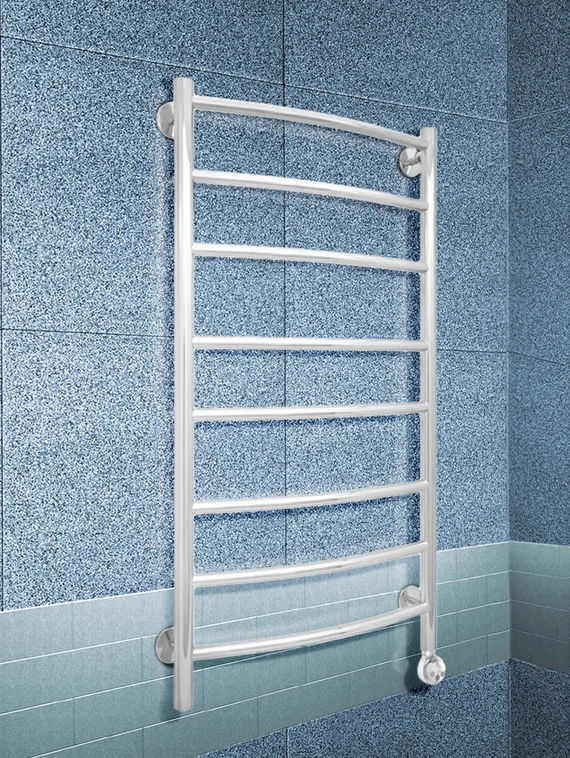 Galant White E - белый электрический полотенцесушитель классической формы, 500х500 мм