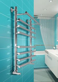 Sofia A - полотенцесушитель с выдвинутыми вперед верхними перекладинами