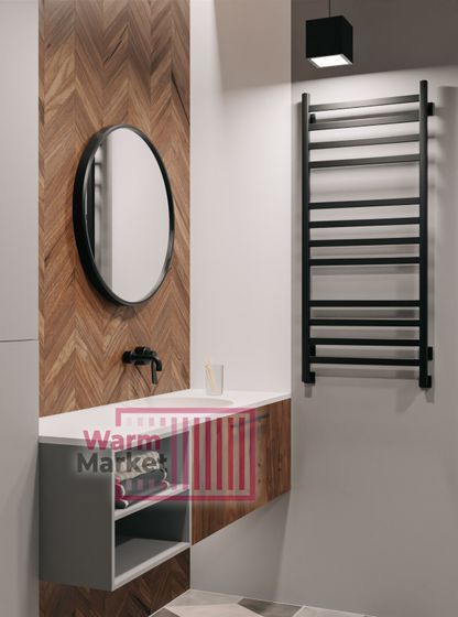 Axxinot V 30 - водяной дизайн полотенцесушитель с квадратным и прямоугольным профилем из нержавеющей стали.