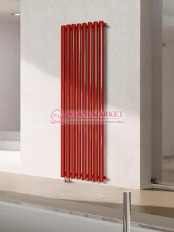 Garmonia A 40 V 1 - вертикальный трубчатый радиатор высотой 1784 мм красного цвета