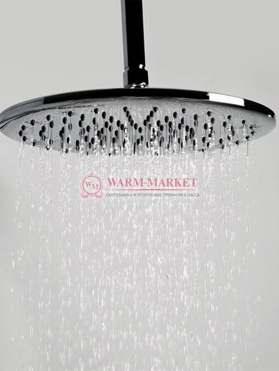 Встраиваемый комплект для душа с верхней душевой насадкой и лейкой черный А14030-Bl