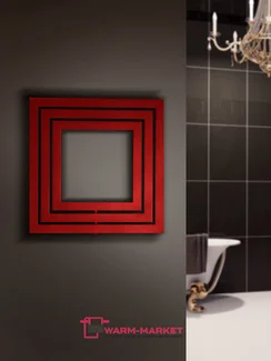 Quadro-2 квадратный дизайн-радиатор для ванной комнаты