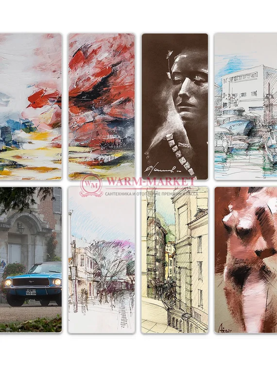 Электрический дизайн-конвектор Chinook Electro шириной 300 мм