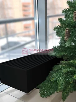 Напольный конвектор KZTO Radiator Элегант Мини 130х80, 1 теплообменник ral 9005