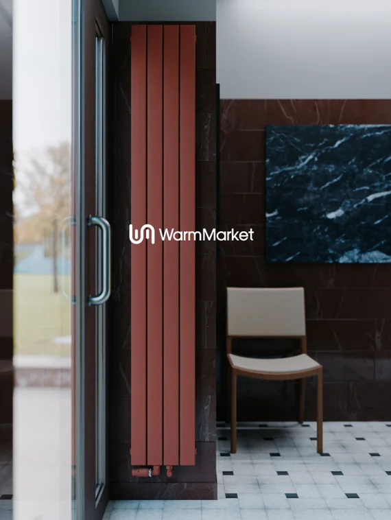 Bareng Temper V 2250 - вертикальный трубчатый радиатор высотой 2250 мм, нижнее центральное подключение