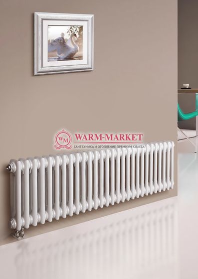 Трубчатый радиатор Dia Norm 2057 двухтрубный, нижнее правое/левое подключение