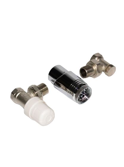 Угловой набор подключения 1/2 Axxinot с термоголовкой Delta