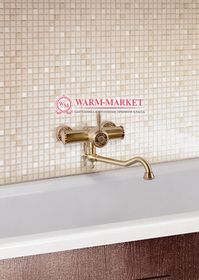 Бронзовый настенный смеситель Windsor в стиле ретро