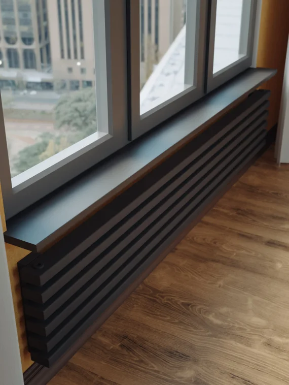 Bronto Plex Z - горизонтальный трубчатый радиатор шириной 1750 мм, боковое подключение