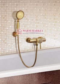 Бронзовый смеситель для душа без излива Windsor в ретро стиле