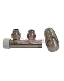Узел подключения термостатический DUO-PLEX 3/4 x М22x1,5 + 2 Ниппеля 1/2x3/4 Сталь