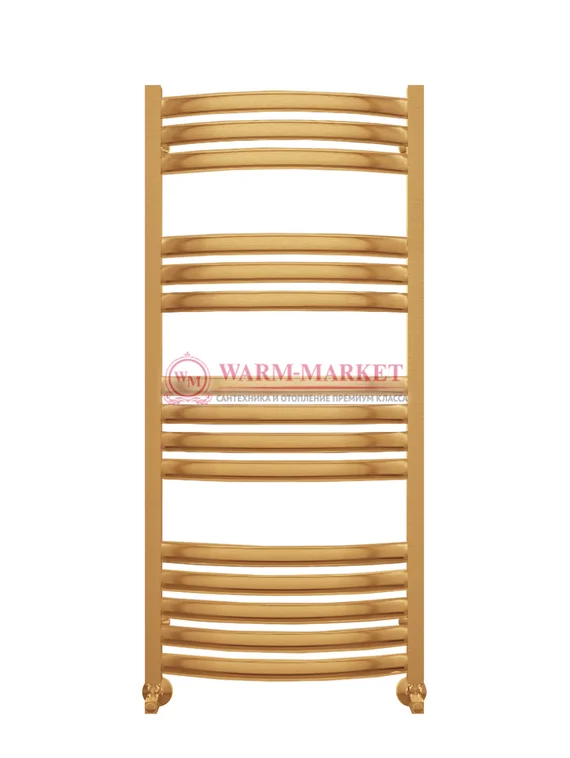 Палермо П15 - водяной полотенцесушитель, нижнее подключение, цвет бронза