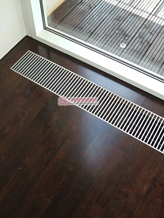 Внутрипольный конвектор KZTO Бриз естественной конвекции 200х80