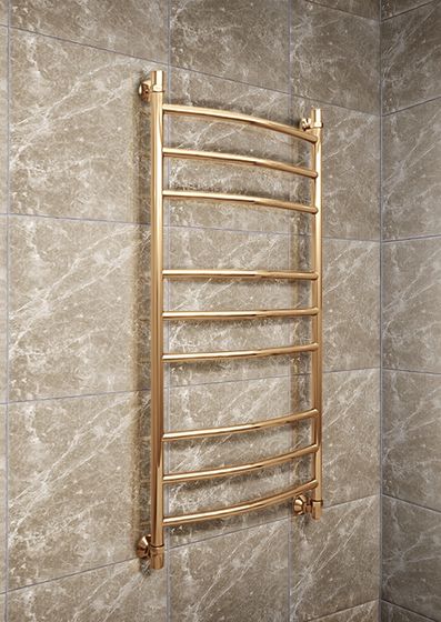 Galant - водяной полотенцесушитель из нержавеющей стали цвета бронза