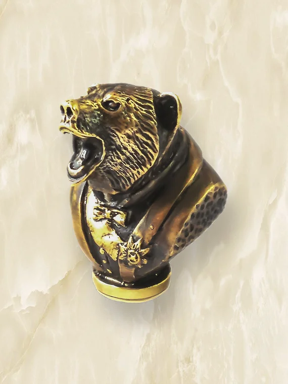 Бронзовая ложка для обуви "Bear".