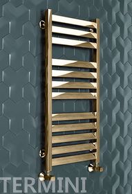 Termini Bronze - бронзовый дизайн полотенцесушитель с прямоугольными вертикалями