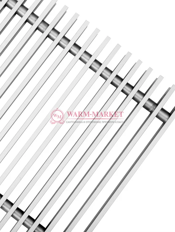 Решетка для внутрипольного конвектора Techno поперечная алюминиевая шириной 300 мм