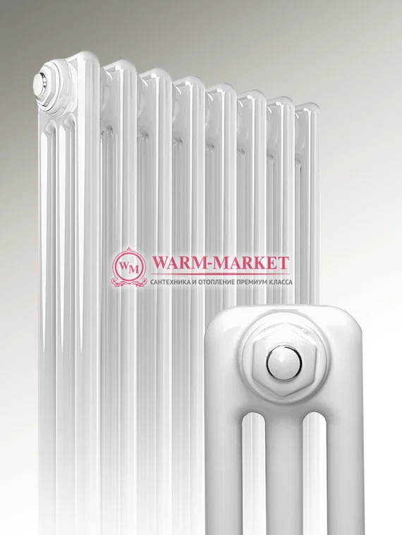 Трубчатый радиатор, трехтрубный с боковым подключением