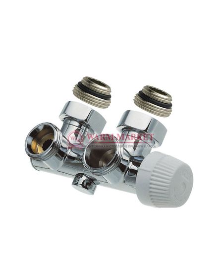 Узел термостатический угловой с байпасом Hummel Designtechnik 3/4НРx1/2НР