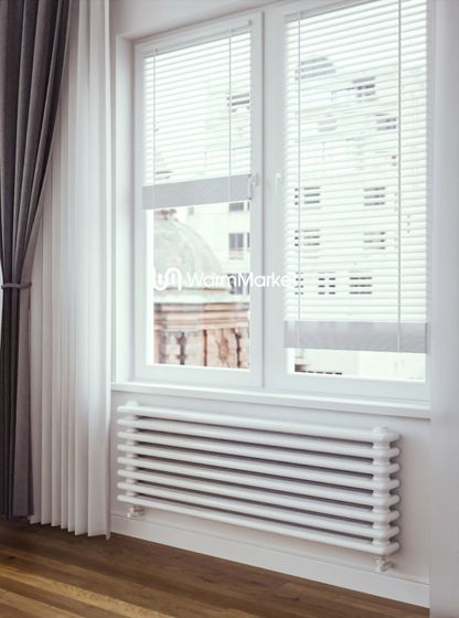 Bareng Softy Z 3150 - трехтрубный трубчатый радиатор шириной 1500 мм, нижнее разнесенное подключение