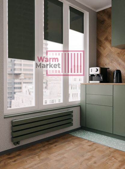 Axxinot Verde 60х60 Z - горизонтальный радиатор шириной 3000 мм, 6 секций