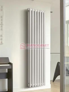 Вертикальный трубчатый радиатор KZTO Garmonia C40 V2 высотой 2057 мм напольного исполнения