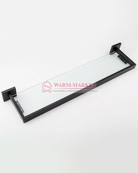 Полка стеклянная Warmer Black Line 55500145
