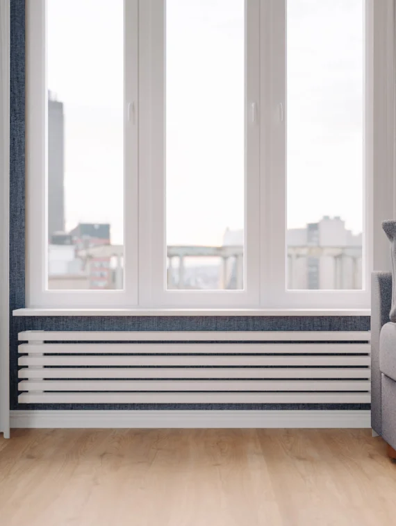 Bronto Plex Z - горизонтальный трубчатый радиатор шириной 1500 мм, нижнее левое подключение