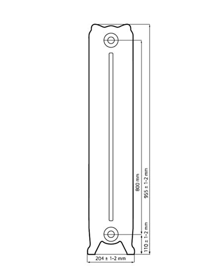 Reading 800 - чугунный дизайн радиатор