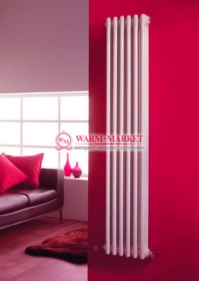 Вертикальный трубчатый радиатор Dia Norm 3180 трехтрубный, нижнее центральное подключение