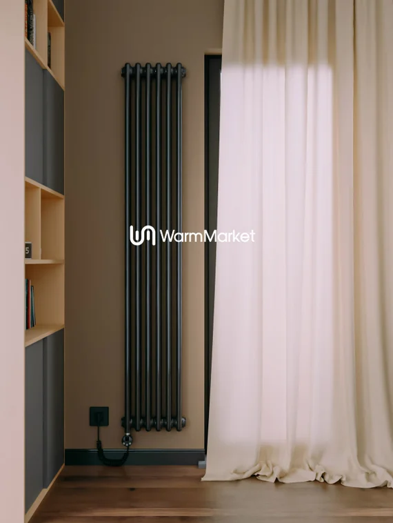 Bareng Softy Electric 2180 - электрический вертикальный двухтрубный трубчатый радиатор высотой 1800 мм