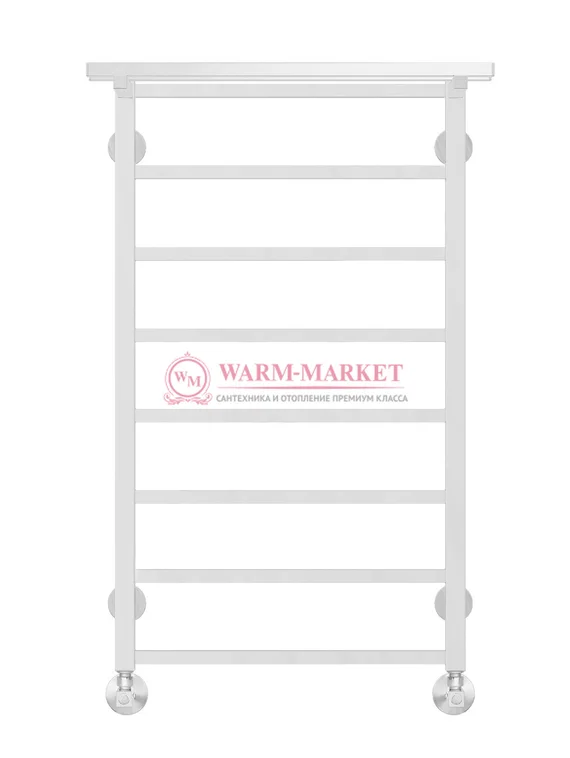 Контур П8-3 - водяной полотенцесушитель с полкой, нижнее подключение, белый