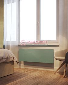 Горизонтальный дизайн-радиатор DRH высотой 500 мм, глубиной 105 мм