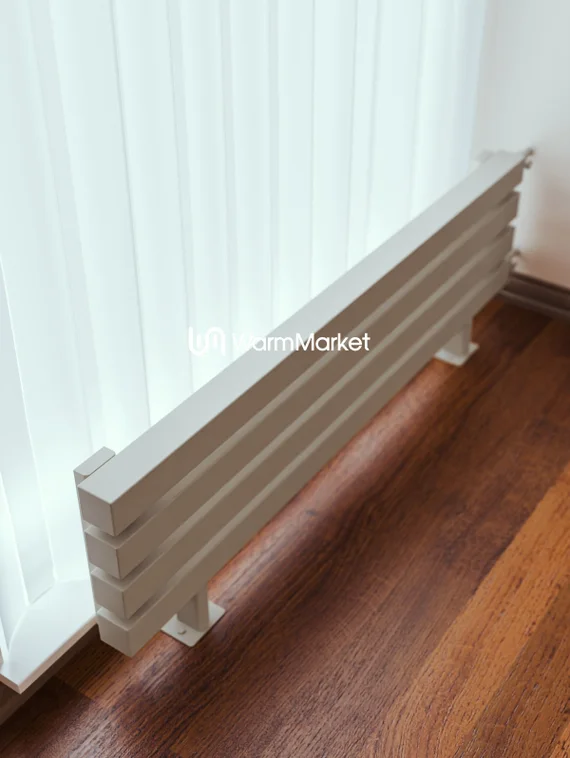 Bareng Livian ZN 1250 - напольный трубчатый радиатор шириной 1250 мм, боковое подключение