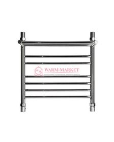 Bogema 4 (прямая) - водяной полотенцесушитель с полкой из нержавеющей стали