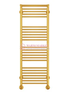 Аврора П22-2 - водяной полотенцесушитель с двумя полками, нижнее подключение, цвет золото