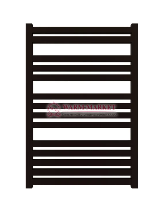 Mandarino Quadrata 500х800 - цветной полотенцесушитель из анодированного алюминия, модель 14/33