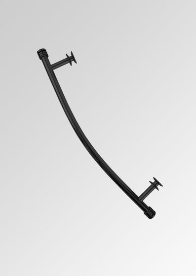 Полка изогнутая - для полотенцесушителя черный