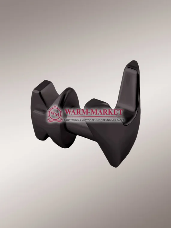 Крючок v-образный для полотенцесушителей и радиаторов черного цвета.
