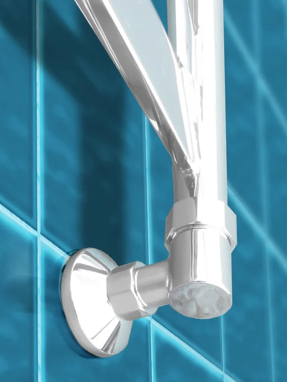 Napoli - водяной дизайн полотенцесушитель с широким профилем прямоугольного сечения