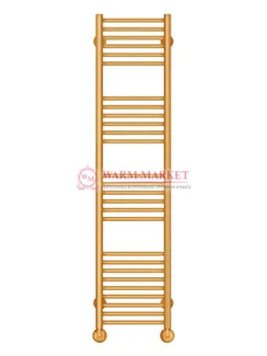 Аврора П27-1 - водяной полотенцесушитель, нижнее подключение, цвет бронза