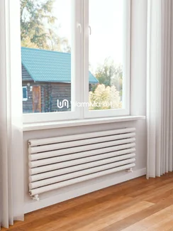 Bareng Monte Z 2000 - горизонтальный трубчатый радиатор шириной 2000 мм, нижнее разнесенное подключение