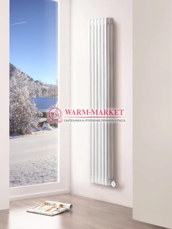 Delta Electric 1800, 6 секций,  3 трубный - электрический вертикальный трубчатый радиатор