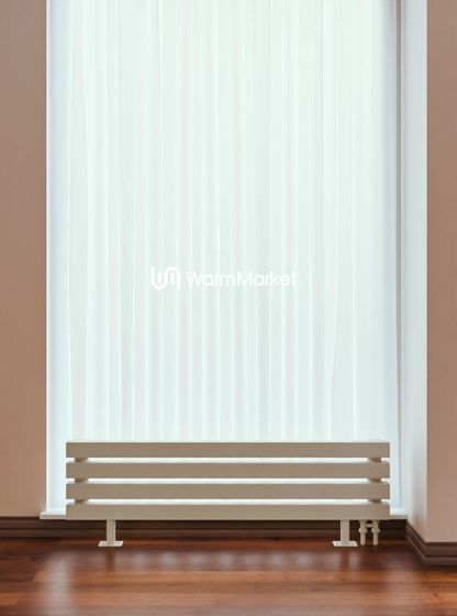 Bareng Livian ZN 1750 - напольный трубчатый радиатор шириной 1750 мм, нижнее правое подключение