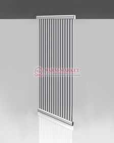 Sirius - водяной дизайн-полотенцесушитель из нержавеющей стали (круглый коллектор)