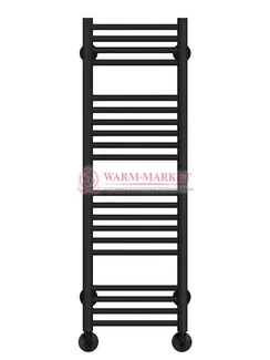 Аврора П20-1 - водяной полотенцесушитель, нижнее подключение, черный