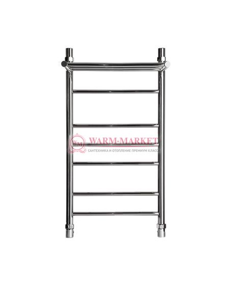 Galant 4 (прямой) - водяной полотенцесушитель с полкой из нержавеющей стали