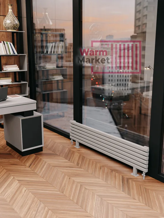 Axxinot Fortalla 40х40 ZN - горизонтальный радиатор на ножках шириной 600 мм, 7 секций