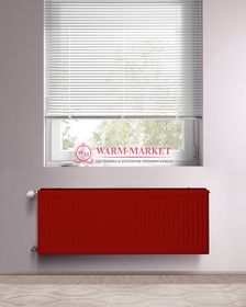 Dia Norm Compact С 22, высотой 500 мм - панельный радиатор с боковым подключением красного цвета